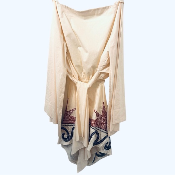 Johanna Ortiz Ocean Oasis Long Sleeve Cutout Mini Dress, M - Picture 6 of 8